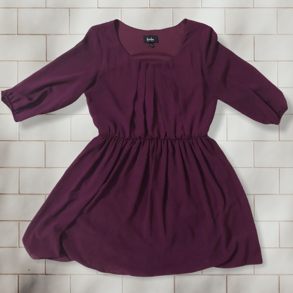 Burgundy Mini Dress